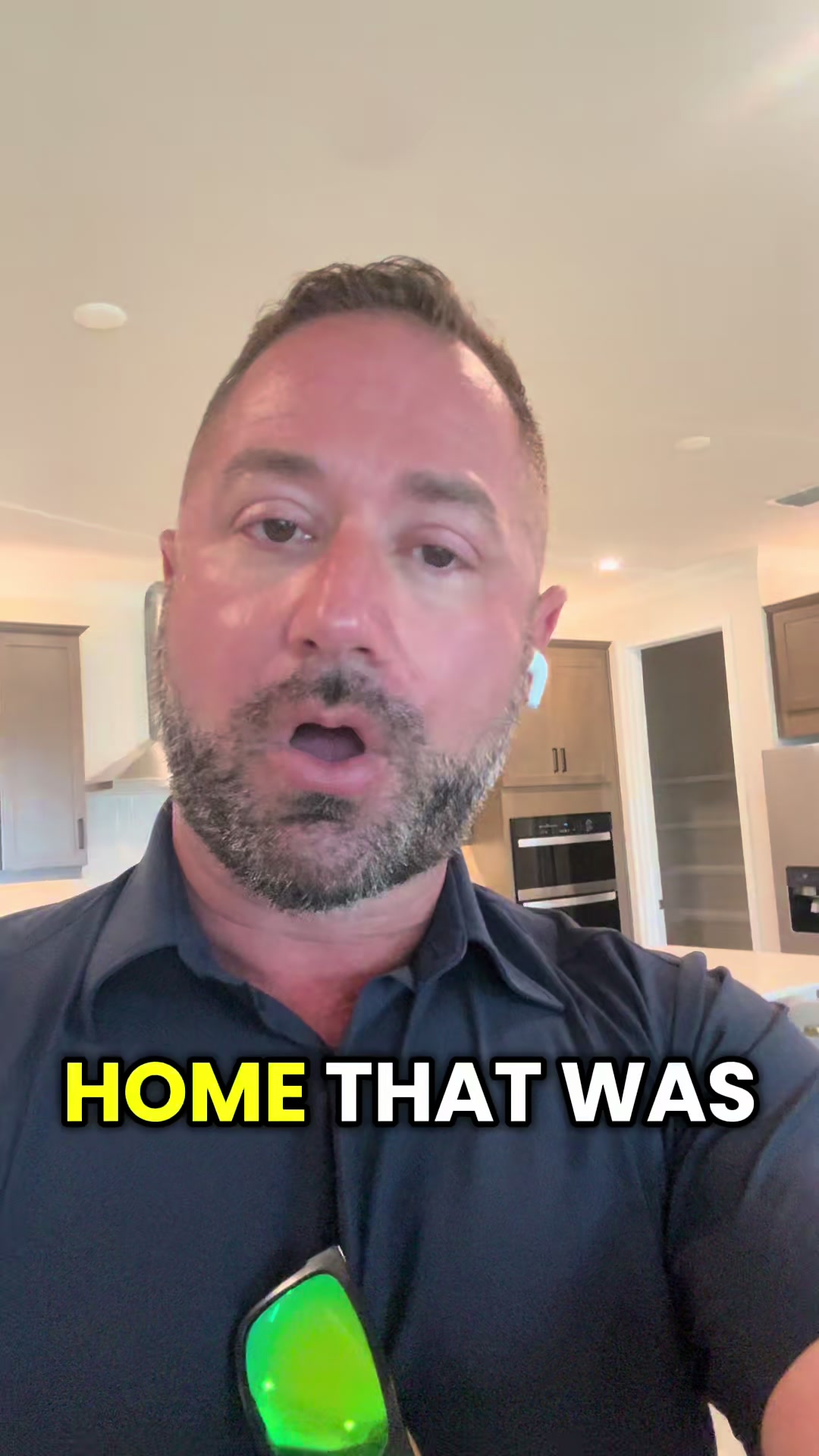 Brian Wacnik, The Sarasota Real Estate Guy, recording a video update inside a Wellen Park home